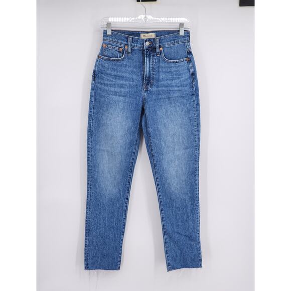 Madewell The Perfect Vintage Jean in Earlside Wash Raw-Hem Edition Size 24 - Picture 2 of 10